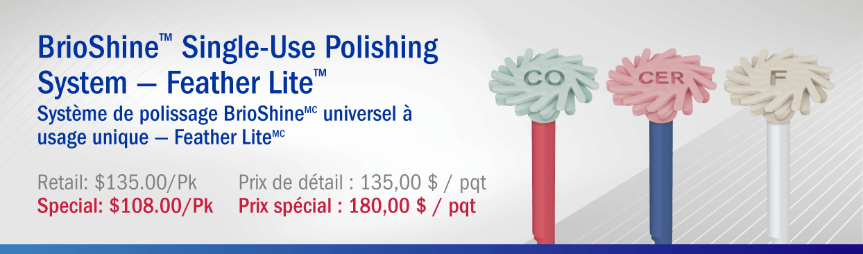 BrioShine Single-Use Feather Lite Polishers