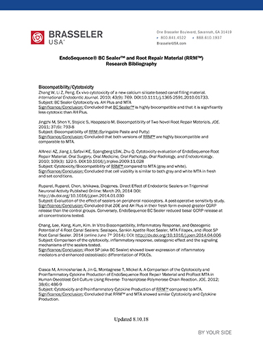 BC Sealer Research Bibliography