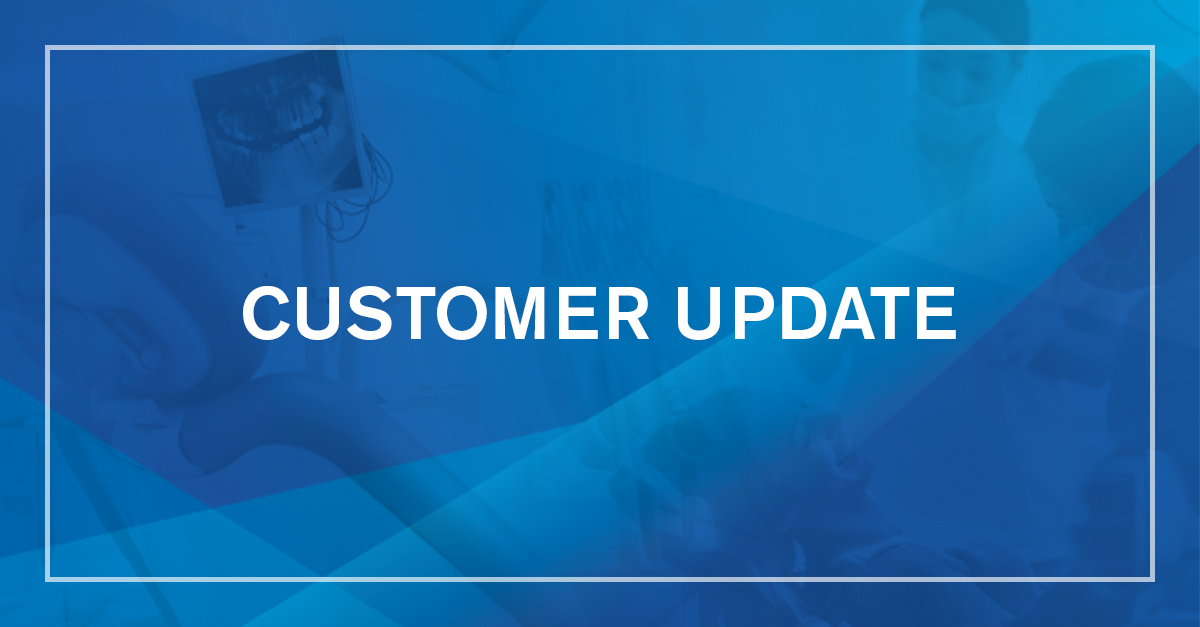 CUSTOMER UPDATE banner