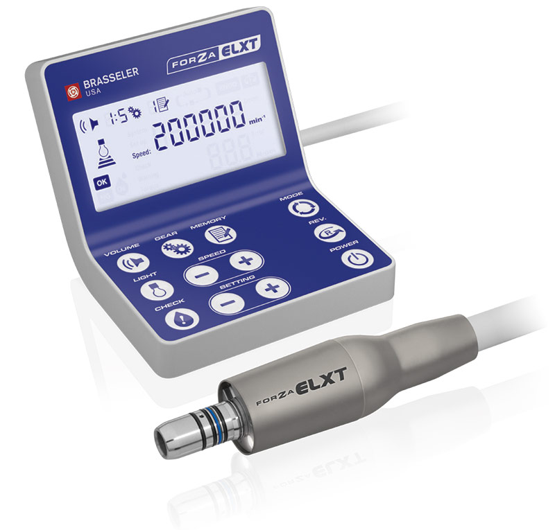 Brasseler’s next-generation dental electric motor, the Forza ELXT