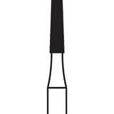 702L HP Long Flat-End Taper Cross-Cut Fissure 70mm Overall Shank 7, Sterile, H33L.17.016 (100 Pack)
