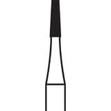 701 Stryker Flat-End Taper Cross-Cut Fissure 44.5mm Overall Shank 4, Sterile H33.94.012 (100 Pack)