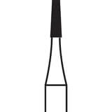 171 FG Flat-End Taper Fissure Carbide H23.31.012 (10 Pack)