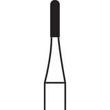 1557 FG Round-End Cross-Cut Fissure Carbide H031RS.31.010 (100 Pack)