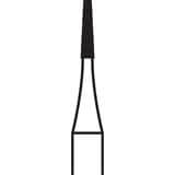 699 FG Flat-End Taper Cross-Cut Fissure Carbide H33.31.009 (100 Pack)