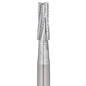 702 FG Flat-End Taper Cross-Cut Fissure Carbide H33.31.016 (10 Pack)