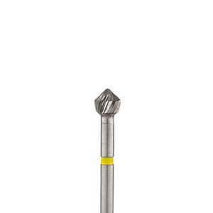 H53.33.031 FGSS Extra-Fine Acorn 20 Blade Yellow Carbide (5 Pack)