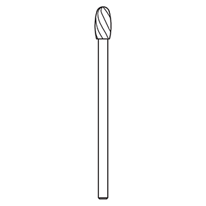 03-C0901 4.0 X 8.0mm Oval Bur