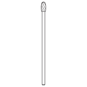 PEDERSBORG ペーデルスボ 09-C0901 4.0 X 8.0mm Oval Bur