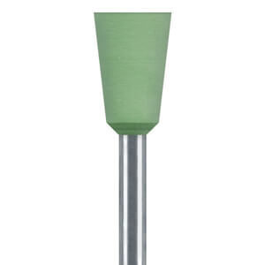 BRIO0155.31.060 FG BrioShine Sterile Cup Green Silicone Metal Polisher (10 Pack)