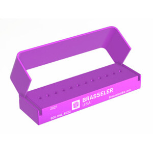 3DA622PURPLE Aluminum Bur Block 12RA        