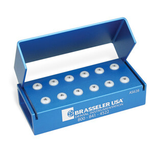AS628BLUE 12-Hole Clinical (FG or RA) with Silicone Inserts