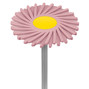 FL26MHP Dialite Feather Lite Polisher - 26 MM Pink Medium