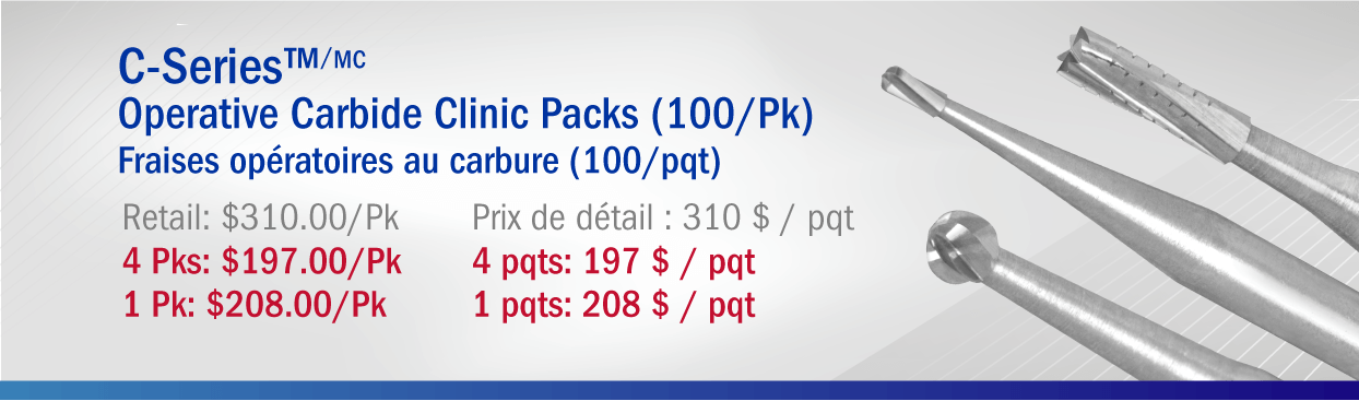 Peter Brasseler C-Series Carbides Buy 4 Packs: $197.00/Pk Buy 1 Pack: $208.00/Pk