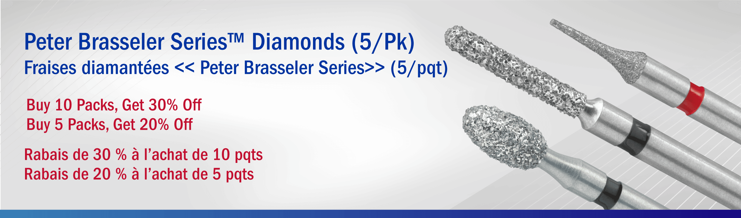 Composite Finishing: Peter Brasseler Series™ Diamond Buy 10 Packs, Get 30% Off Buy 5 Packs, Get 20% Off