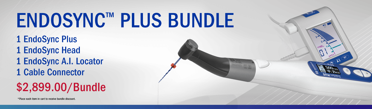 EndoSync Comple System Bundle EndoSync Plus Bundle: 1 EndoSync Plus 1 EndoSync Head 1 EndoSync A.I. Locator 1 Cable Connector $2,899.00/Bundle