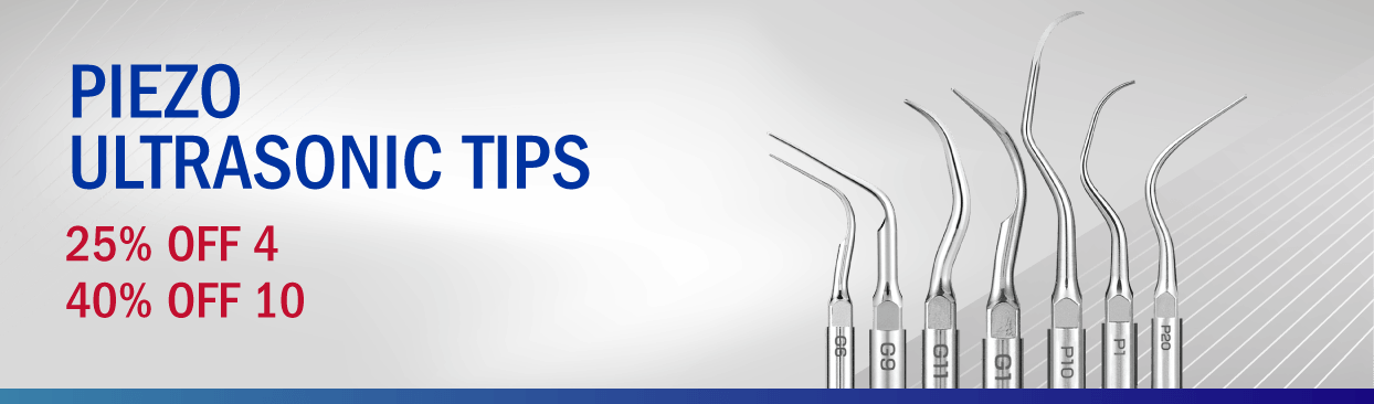 Piezo Ultrasonic Tips Piezo Ultrasonic Tips Buy 4, Get 25% Off Buy 10, Get 40% Off