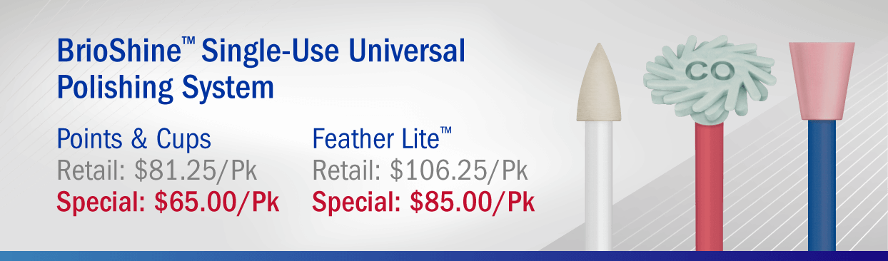 BrioShine Single-Use Universal Polishing System BrioShine Single-Use Universal Polishing