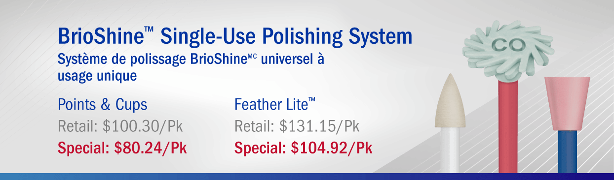 BrioShine Single-Use Polishers BrioShine Single-Use Polishing System