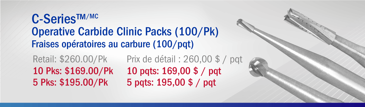 Peter Brasseler C-Series Carbides C-Series Operative Clinic Packs