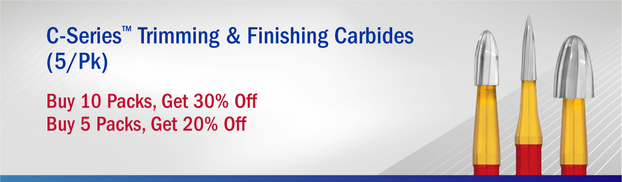 C-Series Carbides Trimming & Finishing Buy 5 Packs, Get 20% Off, Buy 10 Packs, Get 30% Off