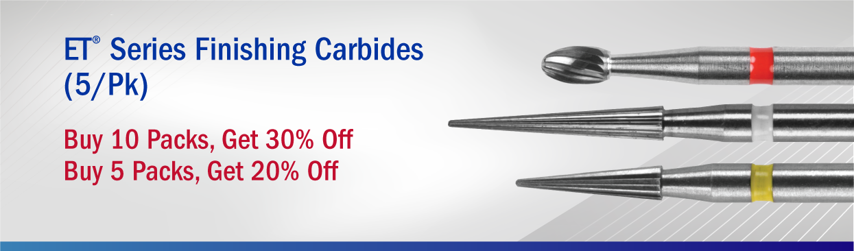 ET Series Carbides Buy 5 Packs, Get 20% Off, Buy 10 Packs, Get 30% Off